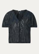 by-bar Mabel semi-transparante tuniek met jacquard dessin