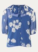 L.K.Bennett Rumi blouse met bloemenprint en volant