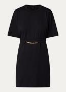 NIKKIE Karloo mini T-shirt jurk met strikceintuur