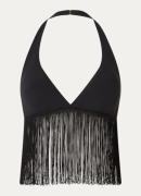 Sarda Tau bralette top met franjes