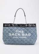 Marc Jacobs The Large Chain Sack schoudertas van denim met details van...