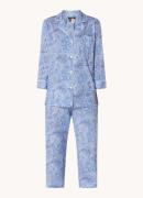 Ralph Lauren Pyamaset met paisley desson met logoborduring