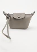 Longchamp Le Pliage clutch XS van leer