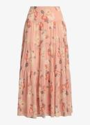 Ralph Lauren Gelaagde midi A-lijn rok met plooien en bloemenprint