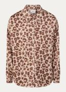 ba&sh Billie blouse met panterprint