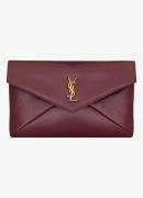 Saint Laurent Cassandre Envelope Large clutch van kalfsleer