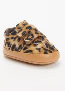 Ralph Lauren B-Heritage Court III babyschoentje met panterprint