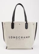 Longchamp Roseau Large shopper met logo en leren details