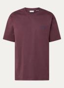Les Deux Crew T-shirt met logoborduring