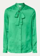Zadig&Voltaire Tulba blouse van satijn met strikkraag