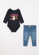 Levi's Set van slim fit jeans en romper 2-delig