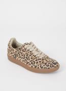 Sofie Schnoor Stellasw sneaker van suède met panterprint