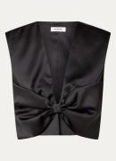 Sandro Crop top met strik detail