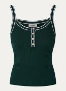 Sandro Tanktop in zijdeblend