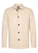 Profuomo Regular fit overshirt in wolblend