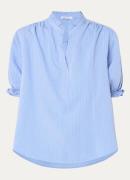 Gerard Darel Amira blouse met streepprint en ruches