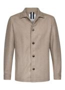 Profuomo Regular fit overshirt van wol