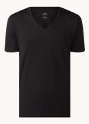 Armani T-shirt van pima katoen met V-hals