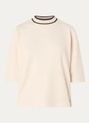 BRAX Berta T-shirt met opstaande kraag