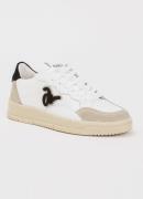 JOSH V Leony sneaker van leer met suède details