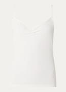 Fabienne Chapot Jade spaghettitop met geplooid detail