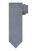 Profuomo Stropdas in zijdeblend met grafische print