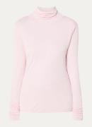 Claudia Sträter Fijngebreide top in kasjmierblend met col