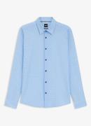 BOSS Slim fit overhemd van jersey met microdessin