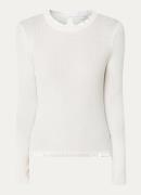 L.K.Bennett Emilia ribgebreide top met stretch