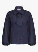 Studio Anneloes Maxine blouse van travelstof met strikkraag