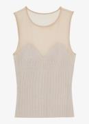 Reiss Darcey top in wolblend met mesh detail