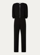 Aaiko Ginny loose fit jumpsuit met ceintuur en steekzakken