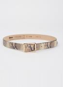 BRAX Riem van leer met slangenprint