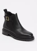 Dune London Paused chelsea boot van leer