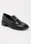 Coach Penny loafer van lakleer met structuur