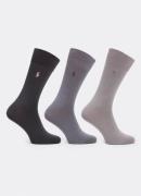 Ralph Lauren Mercerized sokken met logoborduring in 3-pack