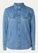 Levi's Regular fit overhemd van chambray met borstzakken