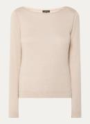 Claudia Sträter Longsleeve in kasjmierblend met lange mouwen