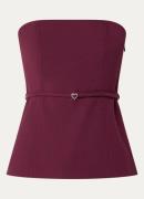 Fabienne Chapot Timie off-shoulder top met ceintuur