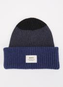 Barts Rylan ribgebreide muts met logo