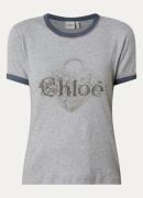 Chloé T-shirt met logoprint