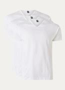 Alan Red Regular fit T-shirt met V-hals in 3-pack