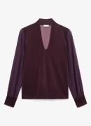 Hobbs Aimee tuniek van fluweel met mesh