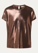 Mos Mosh MMNivola top met metallic finish