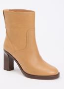 ba&sh Clarosa enkellaarsje van leer