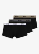 BOSS Boxershorts met logoband in 3-pack