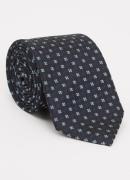 BOSS Stropdas in zijdeblend met stippenprint