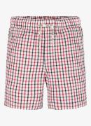 Tommy Hilfiger Seersuckers straight fit korte broek met ruitdessin