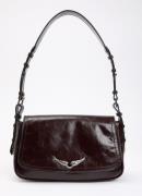 Zadig&Voltaire Le Zouzou schoudertas van leer met verstelbare schouder...