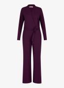 Studio Anneloes Nadia flared fit jumpsuit met strikceintuur